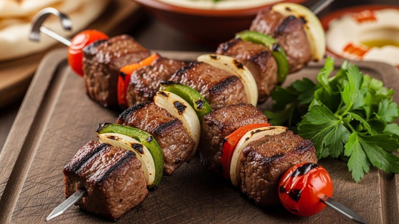 1/4 Kebab on Grill